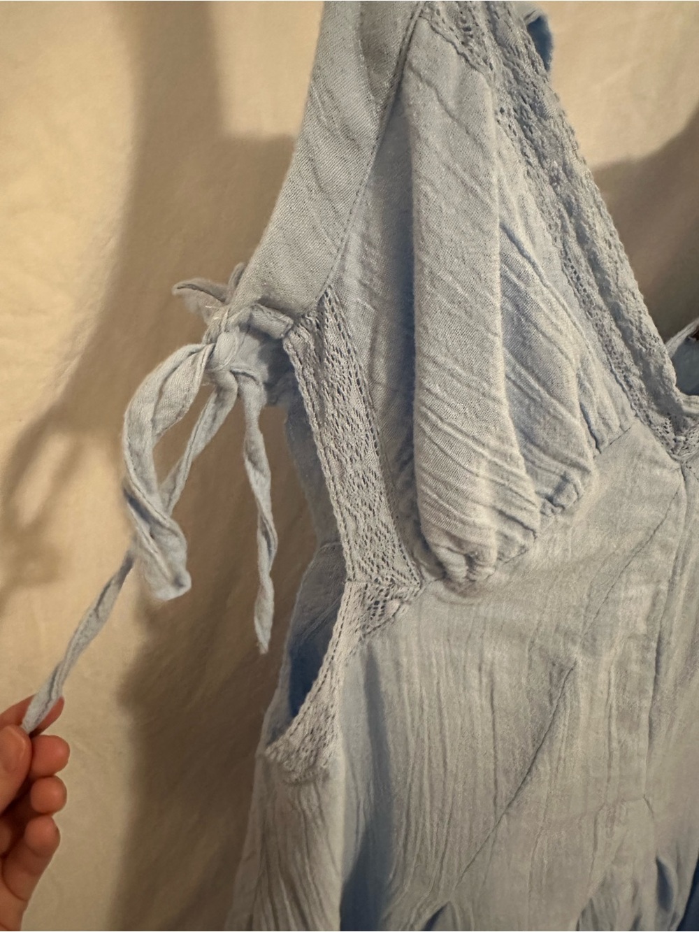 Free People Pale Blue Vivi Cotton Mini Dress - Picture 4 of 7